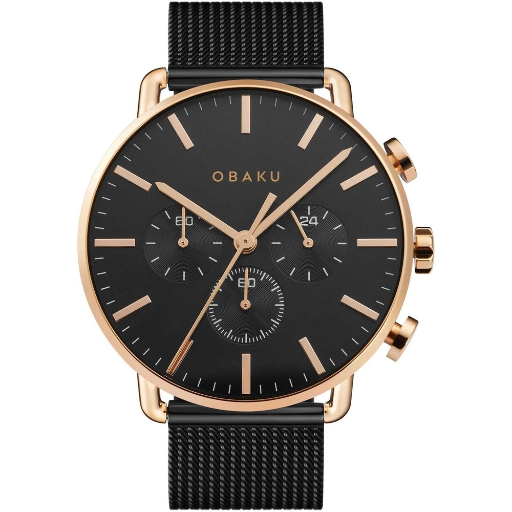 Obaku Men’s Havn Black Dial Watch