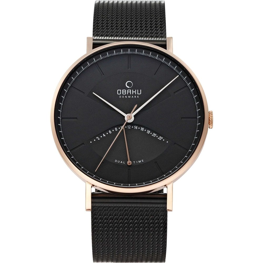 Obaku Men’s Classic Black Dial Watch