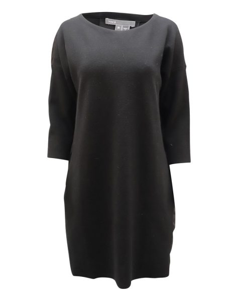 Vince Sweater Dress in Black Wool 7764868137020