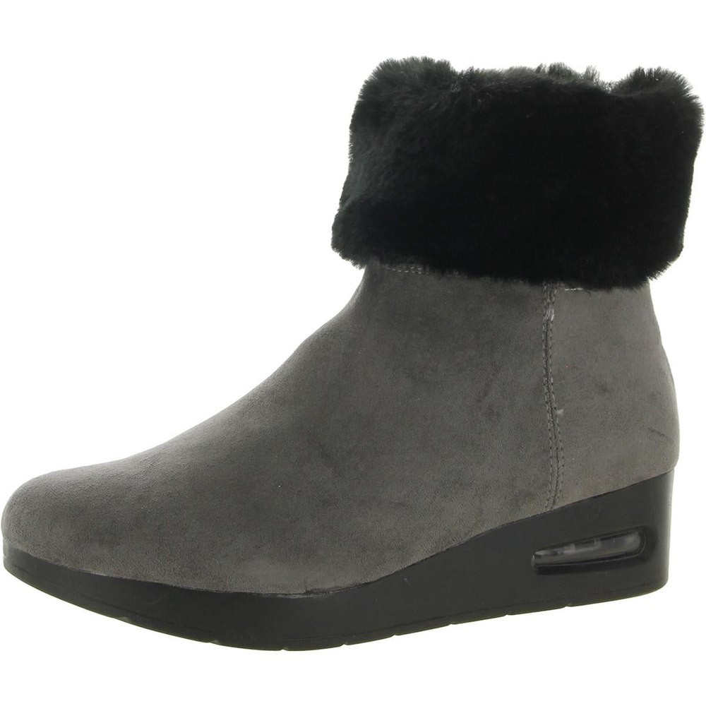 Abri Zipper Wedge Booties