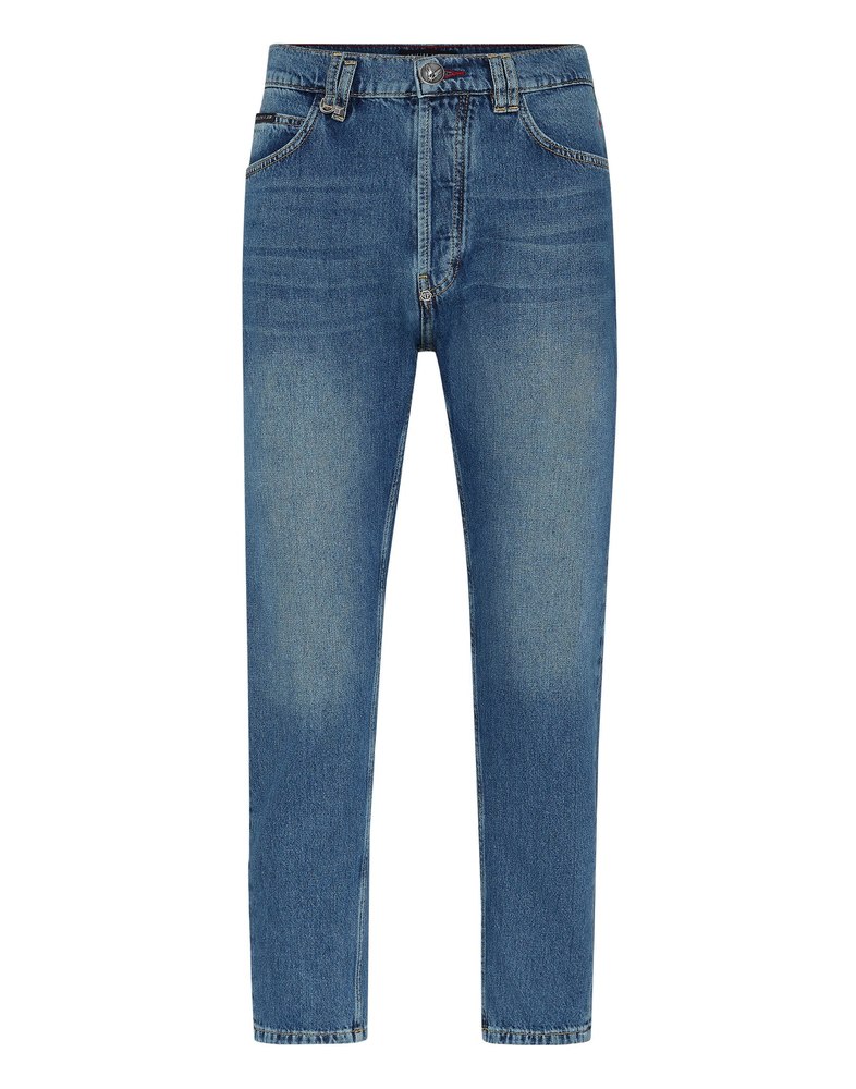 Denim Trousers Carrot Fit Iconic Plein 7670513991740