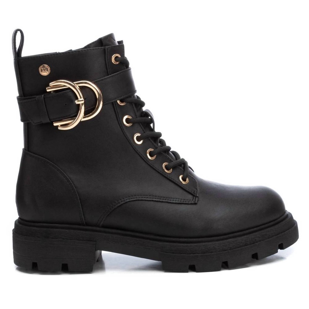 Women’s Combat Booties In Black 7764921614396