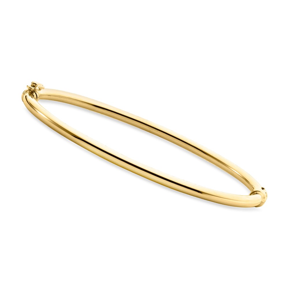 Canaria Italian 10kt Yellow Gold Polished Bangle Bracelet 7670549381180