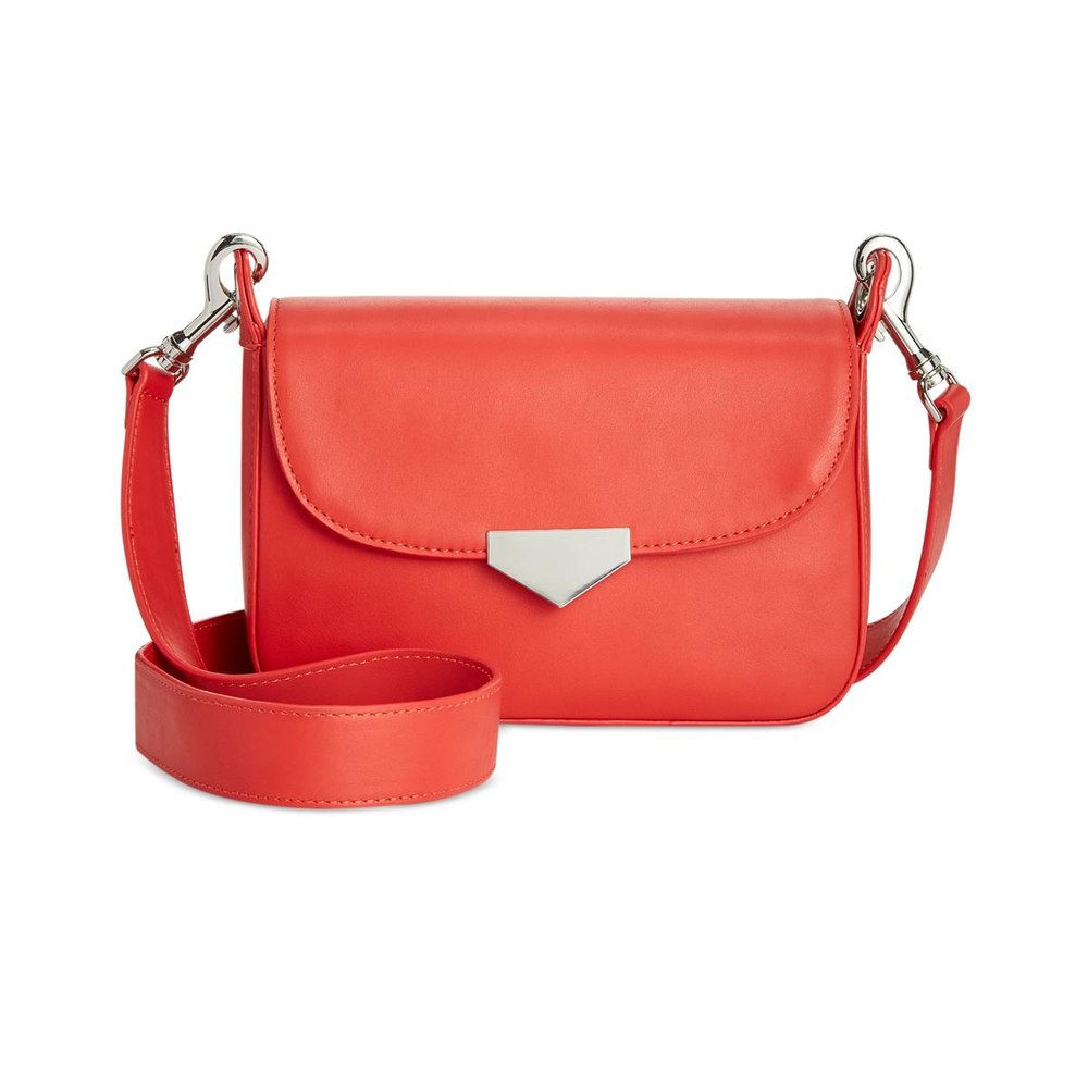 Hanaah Faux Leather Colored Crossbody Handbag
