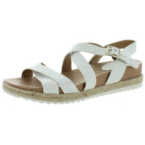 Beechwood Leather Snake Print Platform Sandals