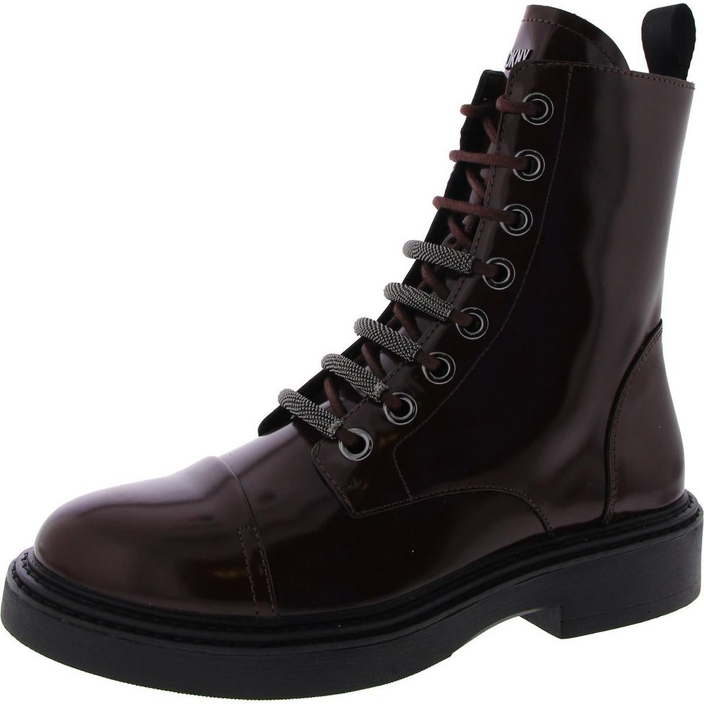 MALAYA LACE UP Leather Zipper/Lace Up Combat & Lace-Up Boots