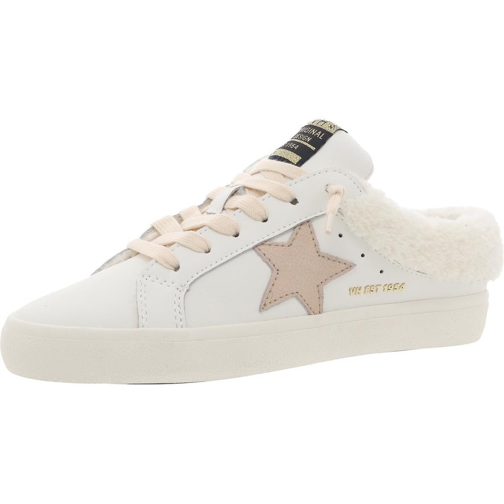 HEARTY Faux Fur Lined Leather Casual And Fashion Sneakers