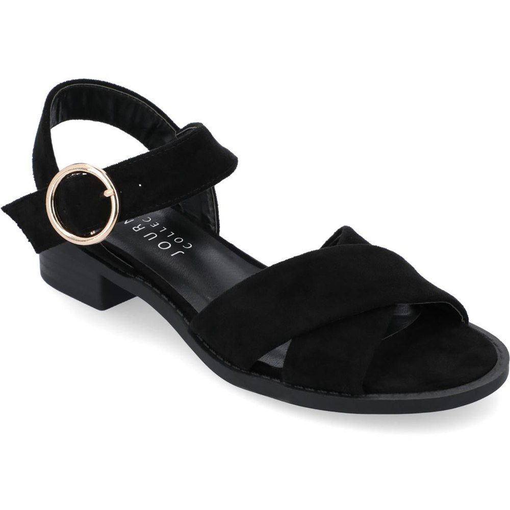 Cressida Faux Suede Criss-Cross Slingback Sandals