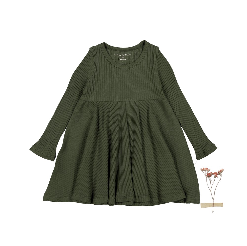 The Long Sleeve Dress – Moss