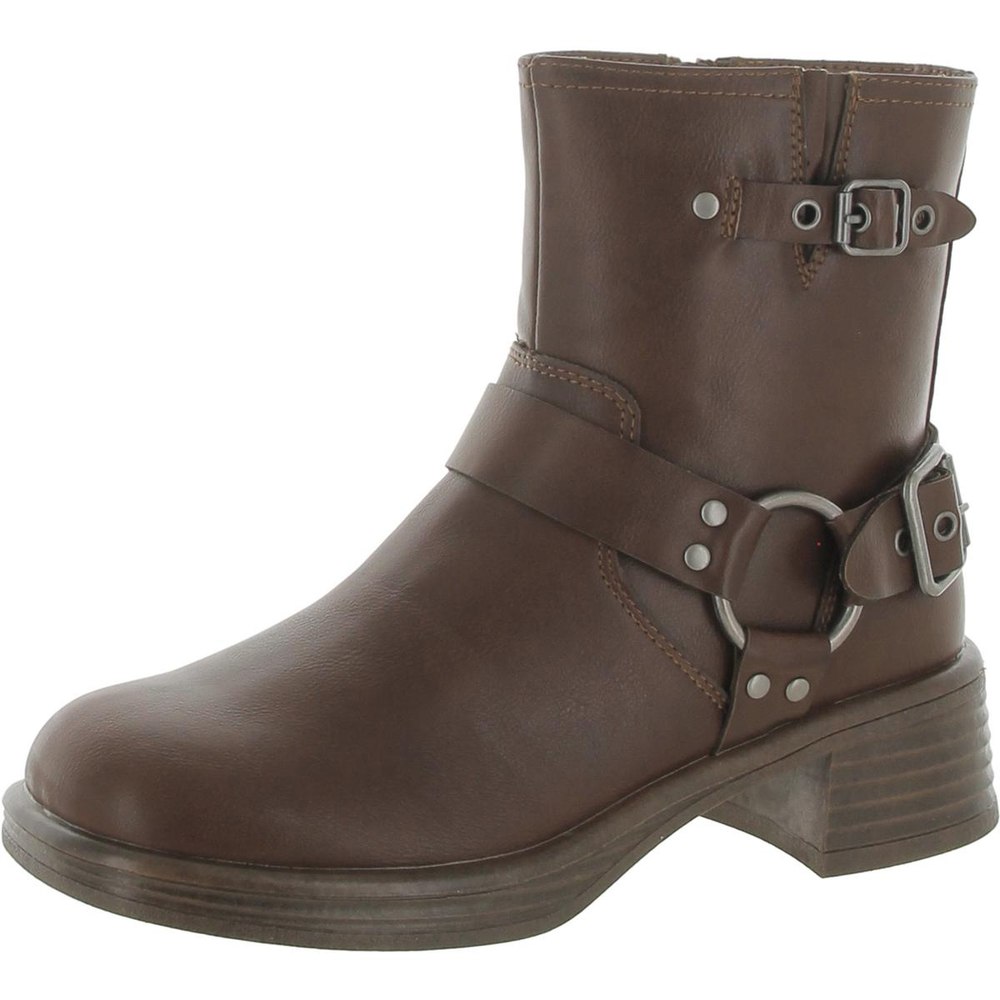 Girls JFlyer Buckle Zipper Ankle Boots