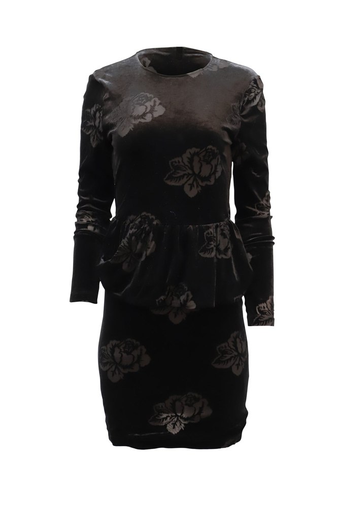 Ganni Bloomsbury Dress in Black Polyester 7765054324796
