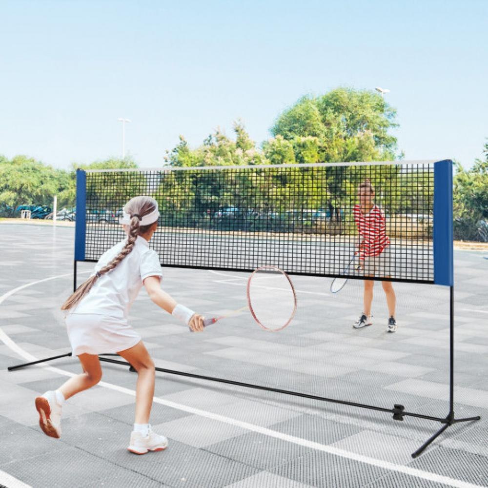 10/14 Feet Adjustable Badminton Net Stand with Portable Carry Bag-10 Feet 7672909168700
