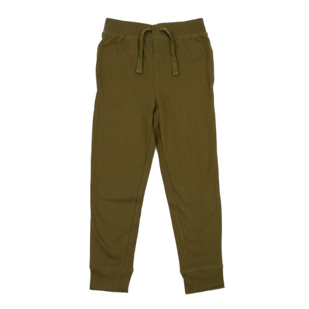 Kids Drawstring Jogger Pants Boho Solid Color