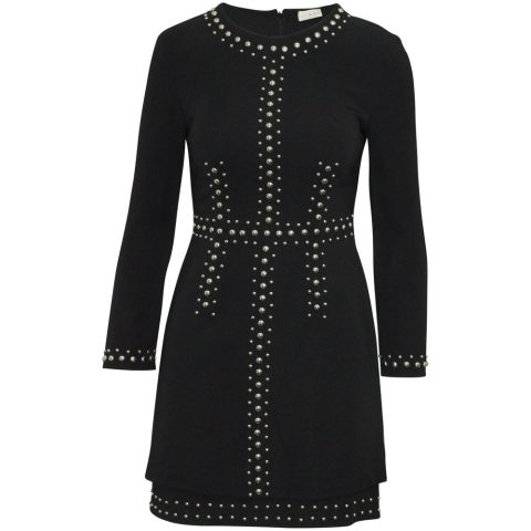 A.L.C. Madison Studded Cocktail Mini Dress in Black Viscose 7765100101692