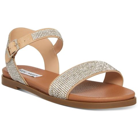 Dina Rhinestone Open Toe Slingback Sandals