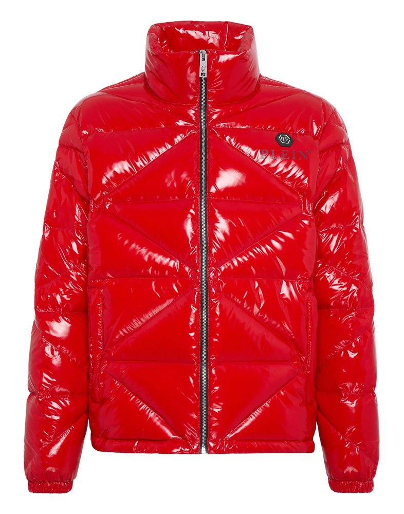 Quilted Down Jacket Hexagon 7676507127868