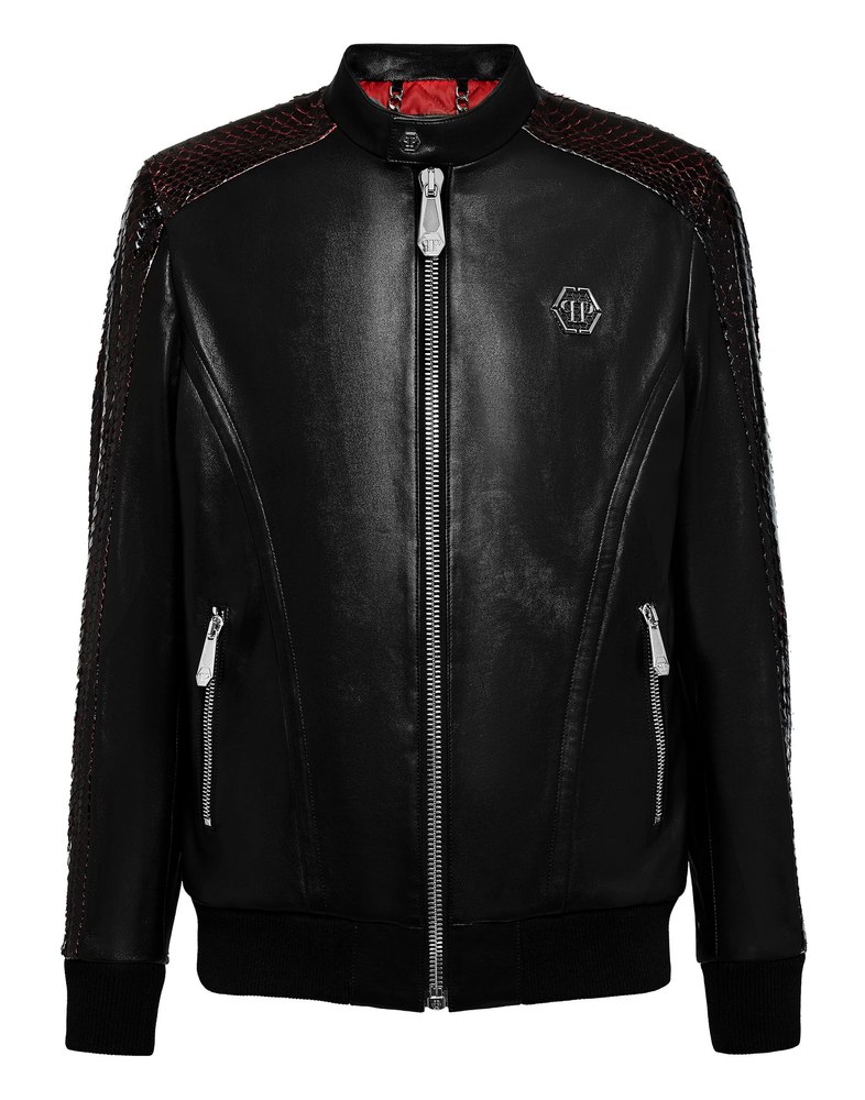 Leather Moto Jacket Luxury 7676505718844