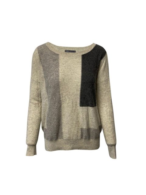 Vince Colorblock Sweater in Multicolor Cashmere 7766486253628
