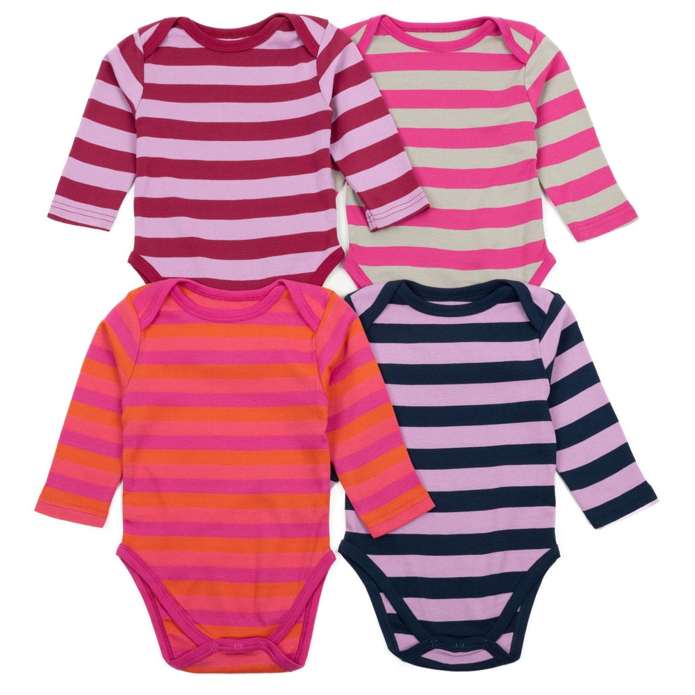 Baby Four Pack Long Sleeve Bodysuit 7195401289788