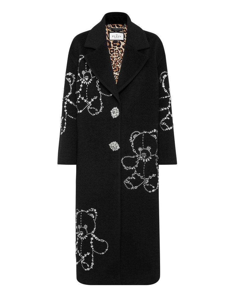 Wool Cloth Oversize Coat Castoni Teddy Bear 7676512075836