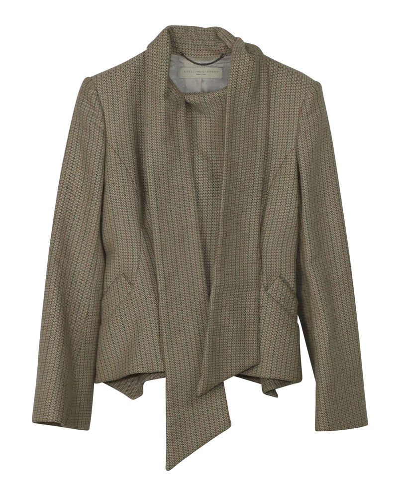 Stella McCartney Fencing Jacket in Beige Cotton 7766504833084