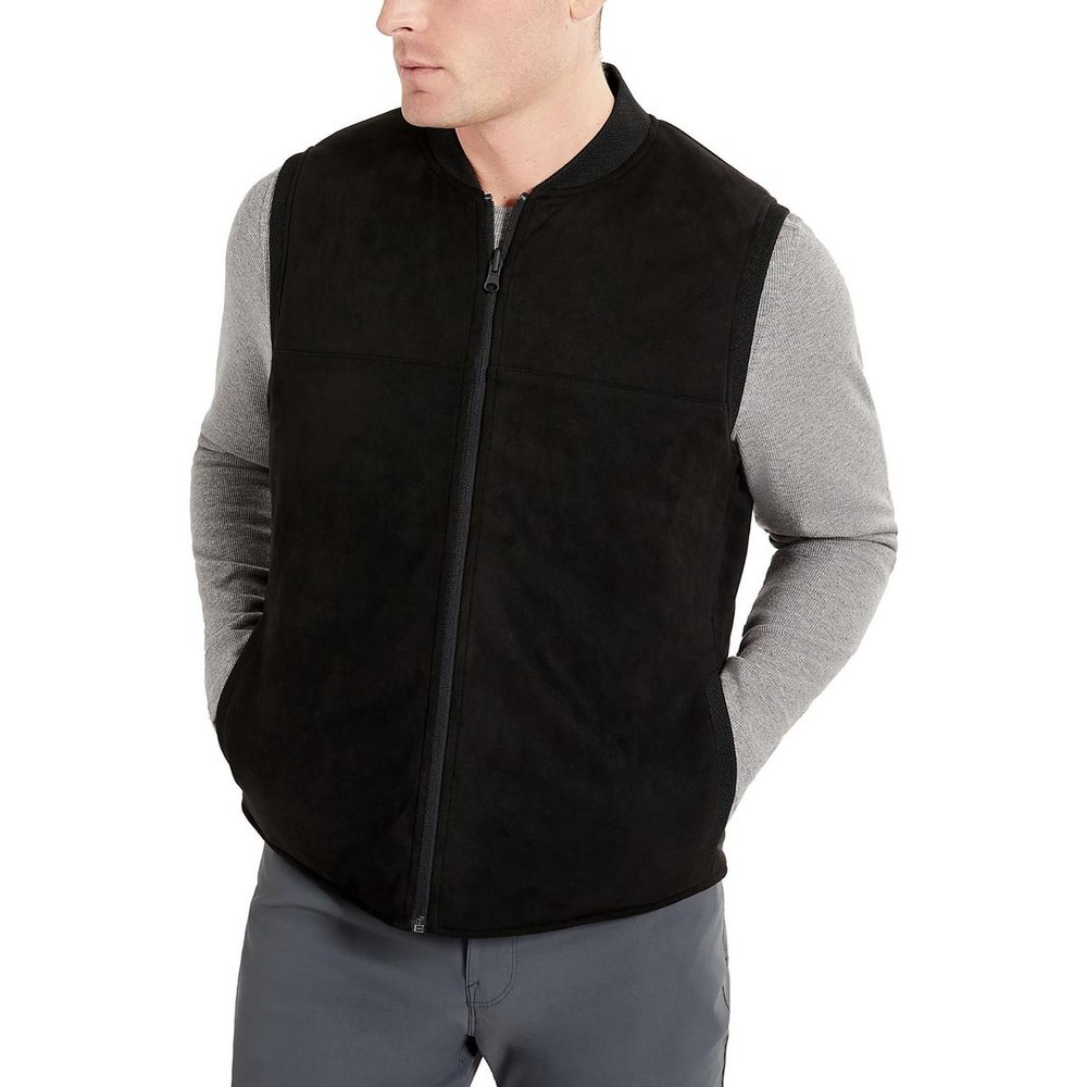 Faux Suede Reversible Outerwear Vest