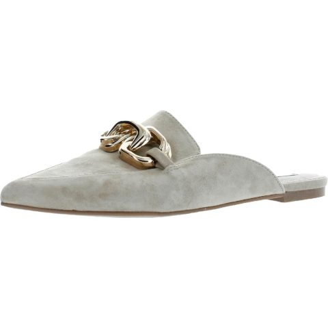 Friends Suede Pointed Toe Loafer Slides
