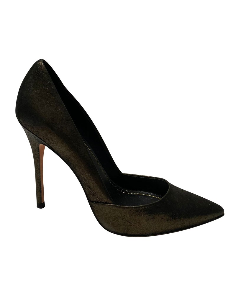 Jean-Michel Cazabat Emma Pumps in Black Leather 7766518136892