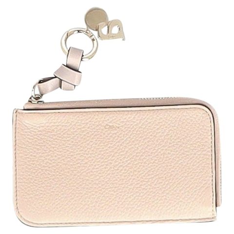 Chloe Alphabet Purse in Cream Leather