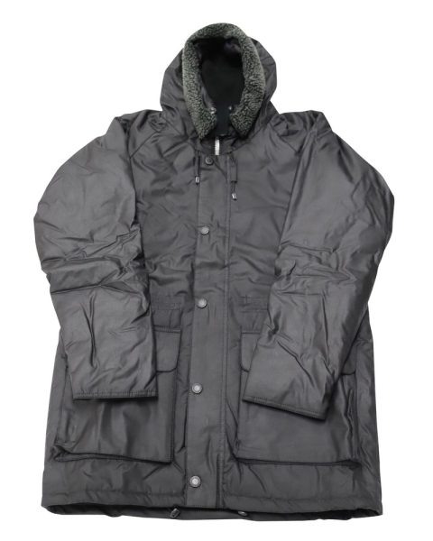 Barbour Fenton Wax Jacket in Black Cotton 7766523052092