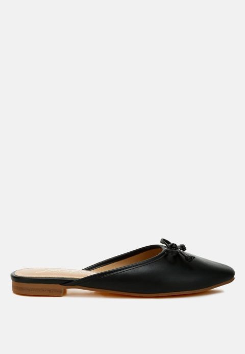Eras Bow Slip-On Flat Mules 7766566600764