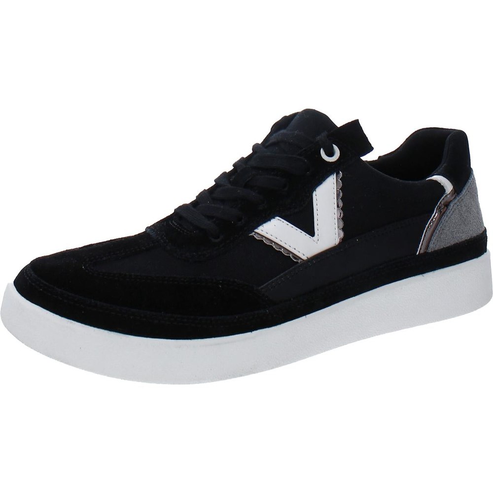Mylie Canvas Leather Trim Casual and Fashion Sneakers