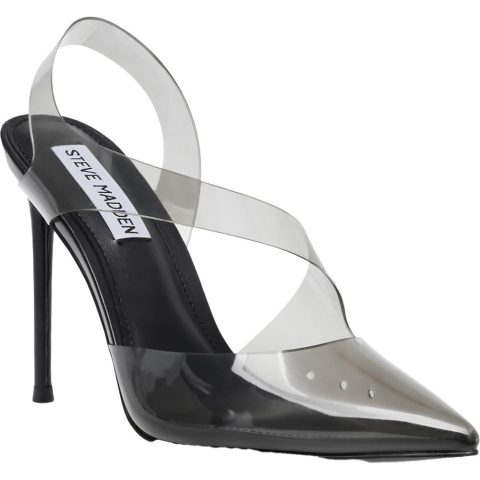 Vienne Clear Slip On Slingback Heels