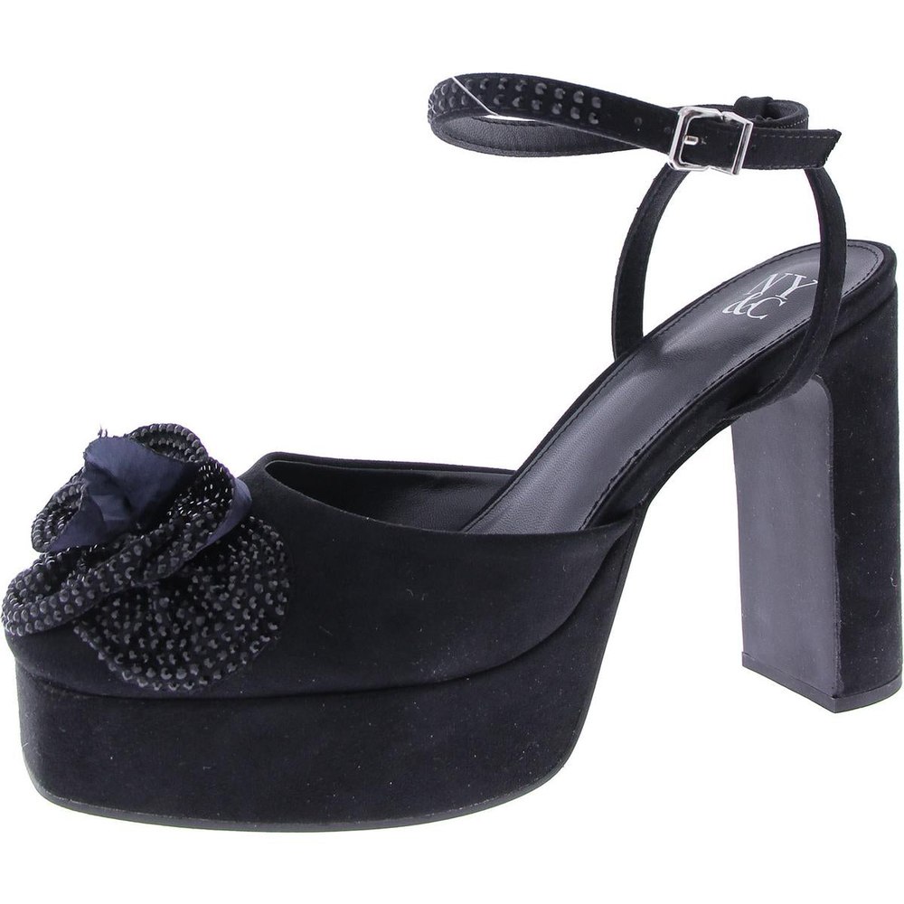 Raya Faux Suede Ankle Strap Slingback Sandals