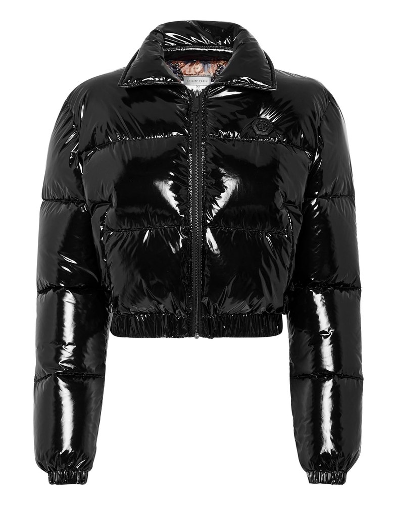 Cropped Nylon Down Jacket 7676723757116