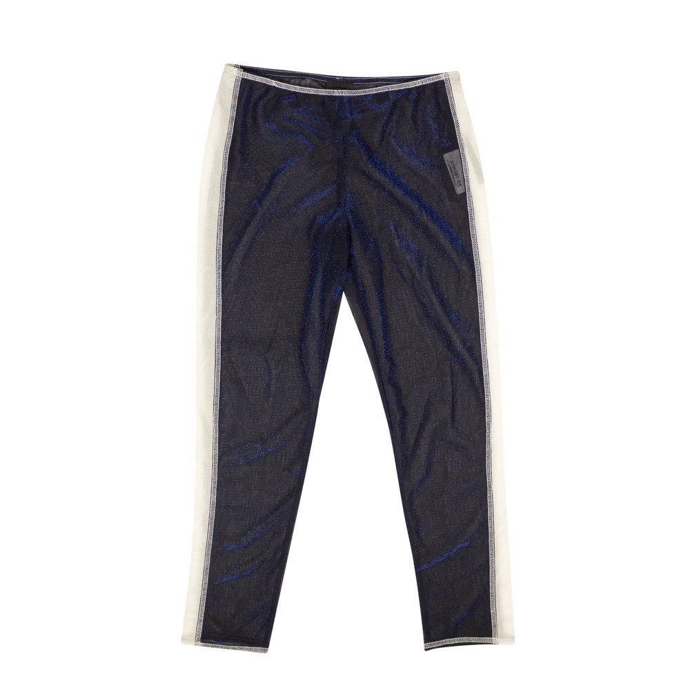 Anna Sui Side Stripe Sheer Leggings – Blue