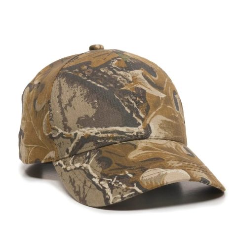 Outdoor Cap 401PC Camo Structured Solid Back Hat