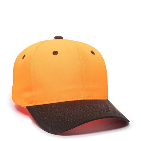 Outdoor Cap 550IS Blaze/ Dark Brown Structured Solid Back Hat