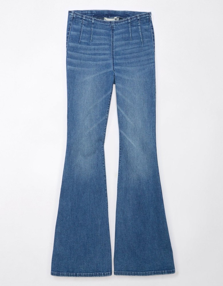 AE Luxe Pull-On High-Waisted Festival Flare Jean 7678399610940