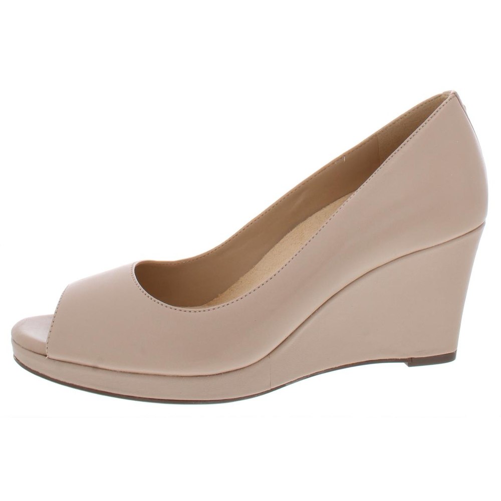 Olivia Padded Insole Peep Toe Wedge Heels