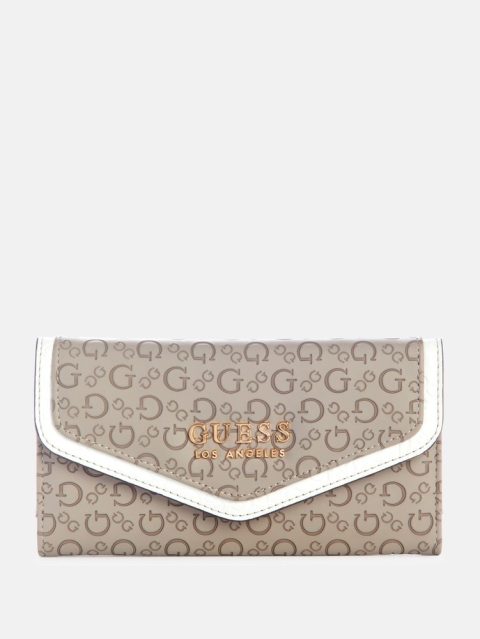 Hartland Signature Print Slim Clutch Wallet