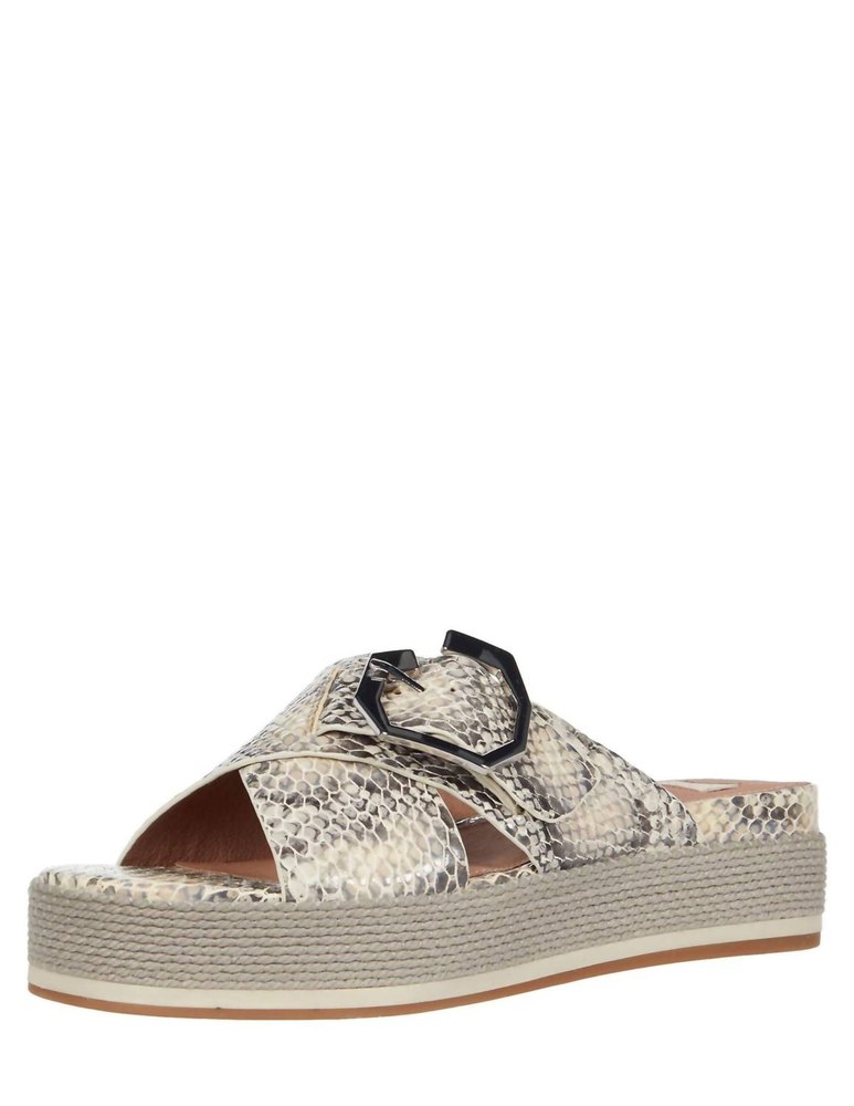 Cassia Platform Sandals In Taupe