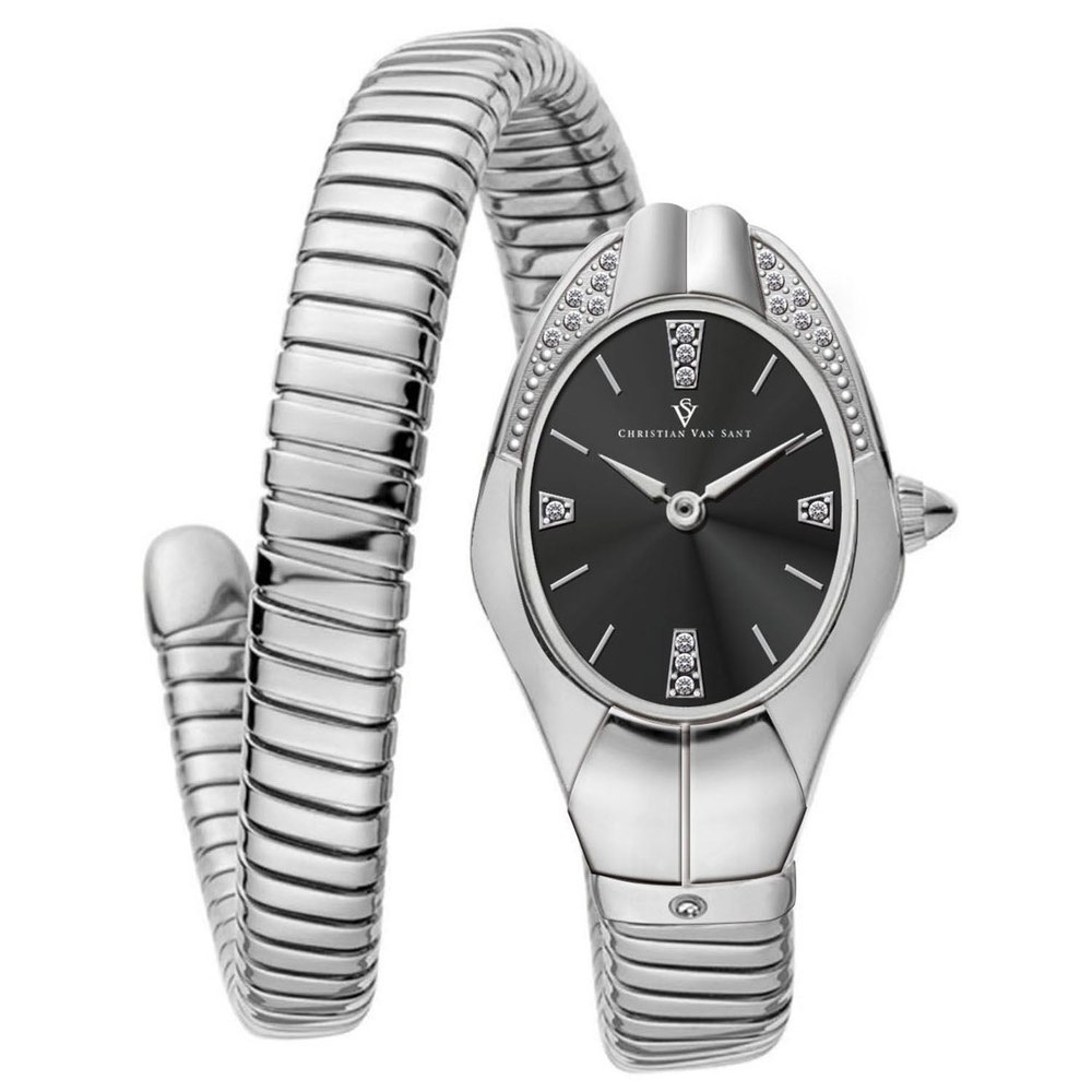 Christian Van Sant Women’s Naga Black Dial Watch 7226069090364