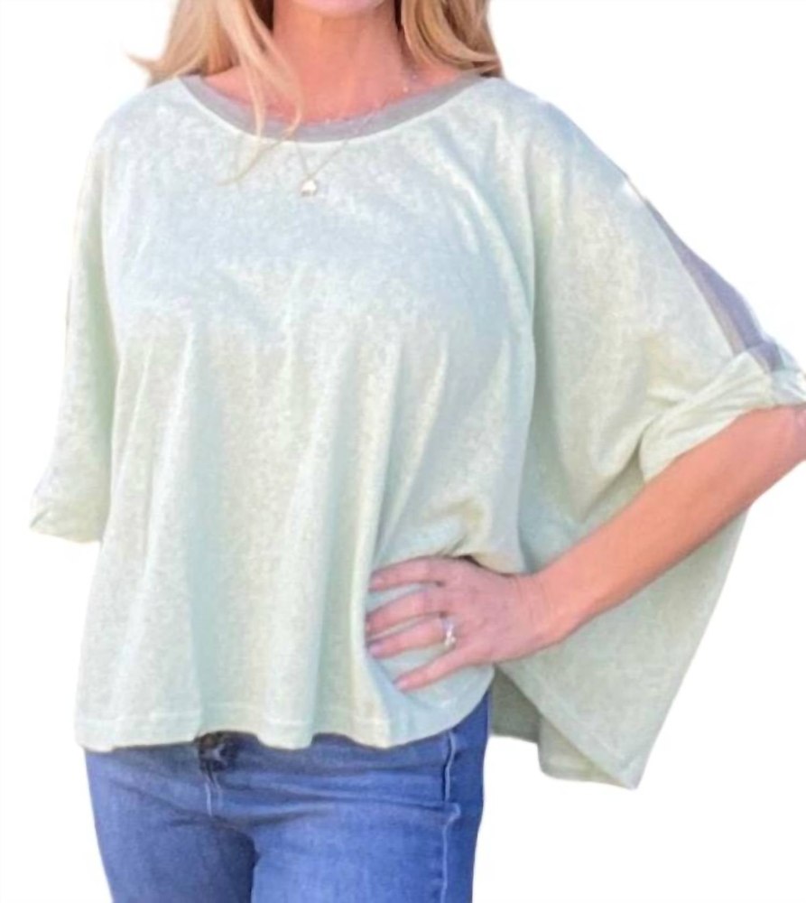 Oversized Top In Mint