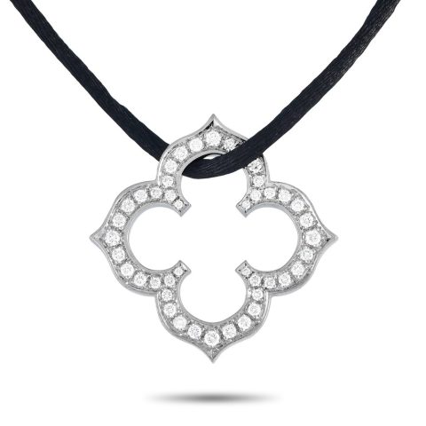 Cartier Hindu 18K White Gold 0.60ct Diamond Necklace CA05-101023
