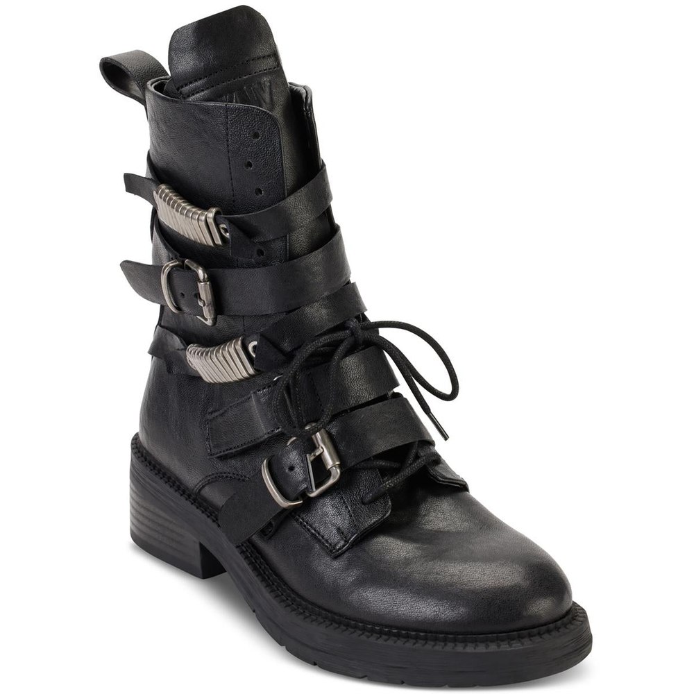 Ita Leather Strappy Ankle Boots