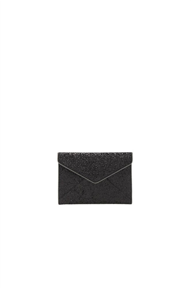 Glitter Leo Clutch In Black Multi 7803978907708