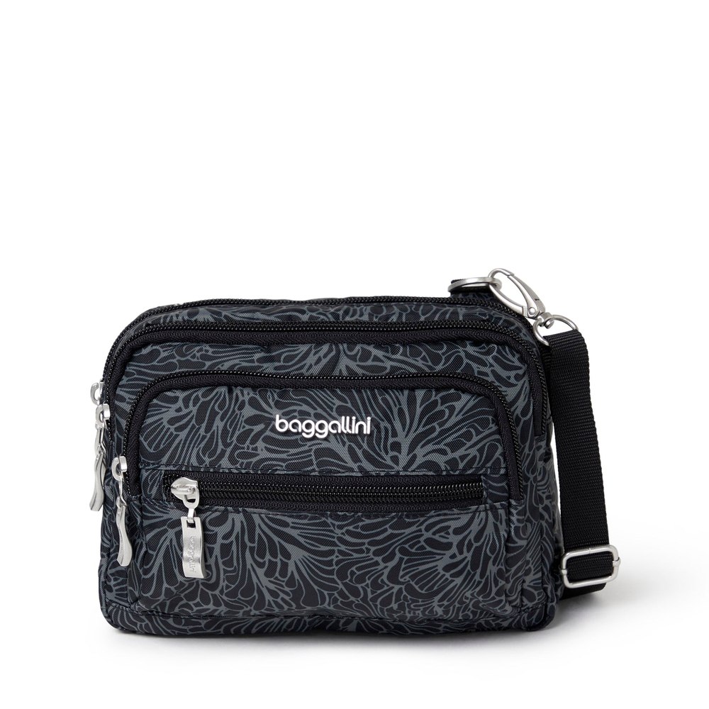 baggallini Women’s Triple Zip Bagg Small Crossbody Bag 7277734723644