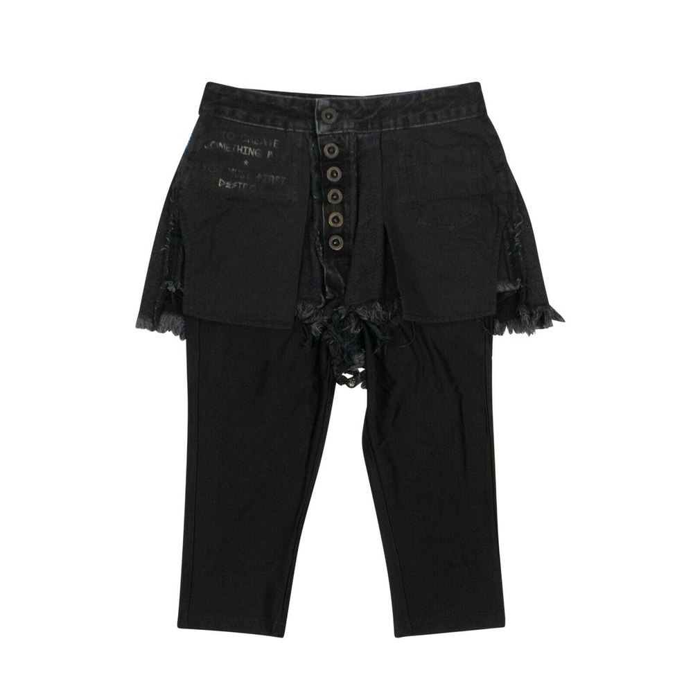 Unravel Project Reverse Shorts Laye Stretch Leggings – Black
