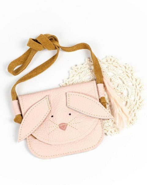 Pink Bunnies Critters Leather PURSE Toddler & Kids